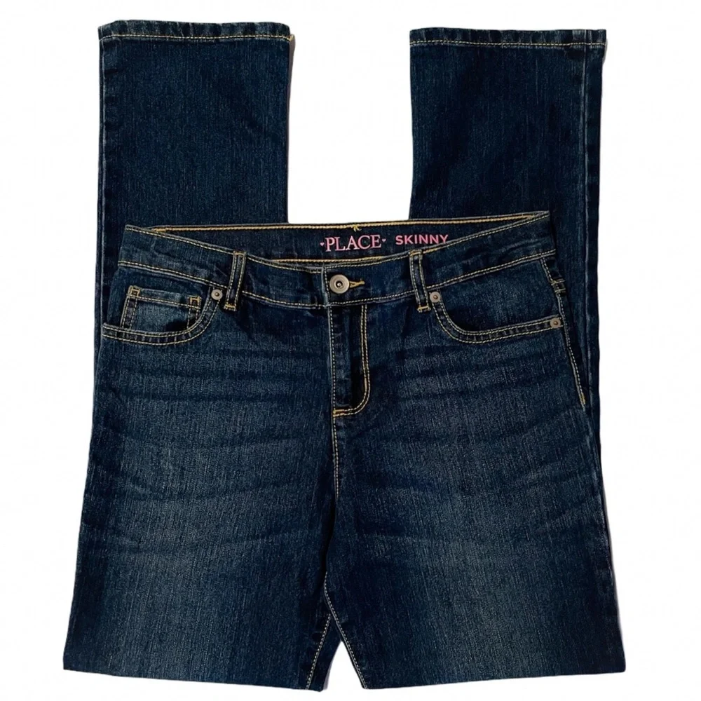 The Children’s Place Adjustable Waist Skinny Blue Jeans